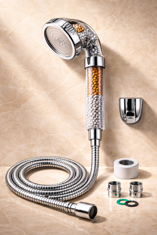 Duchero de Mano Multifuncional filtro de piedras volcánicas ionizadas