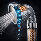 Duchero de Mano Multifuncional filtro de piedras volcánicas ionizadas