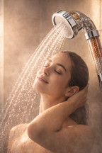 Duchero de Mano Multifuncional filtro de piedras volcánicas ionizadas