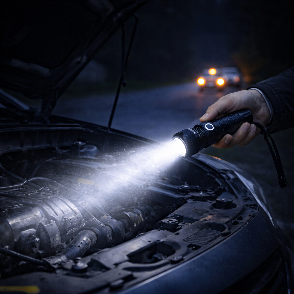 Linterna LED Recargable de Alta Potencia