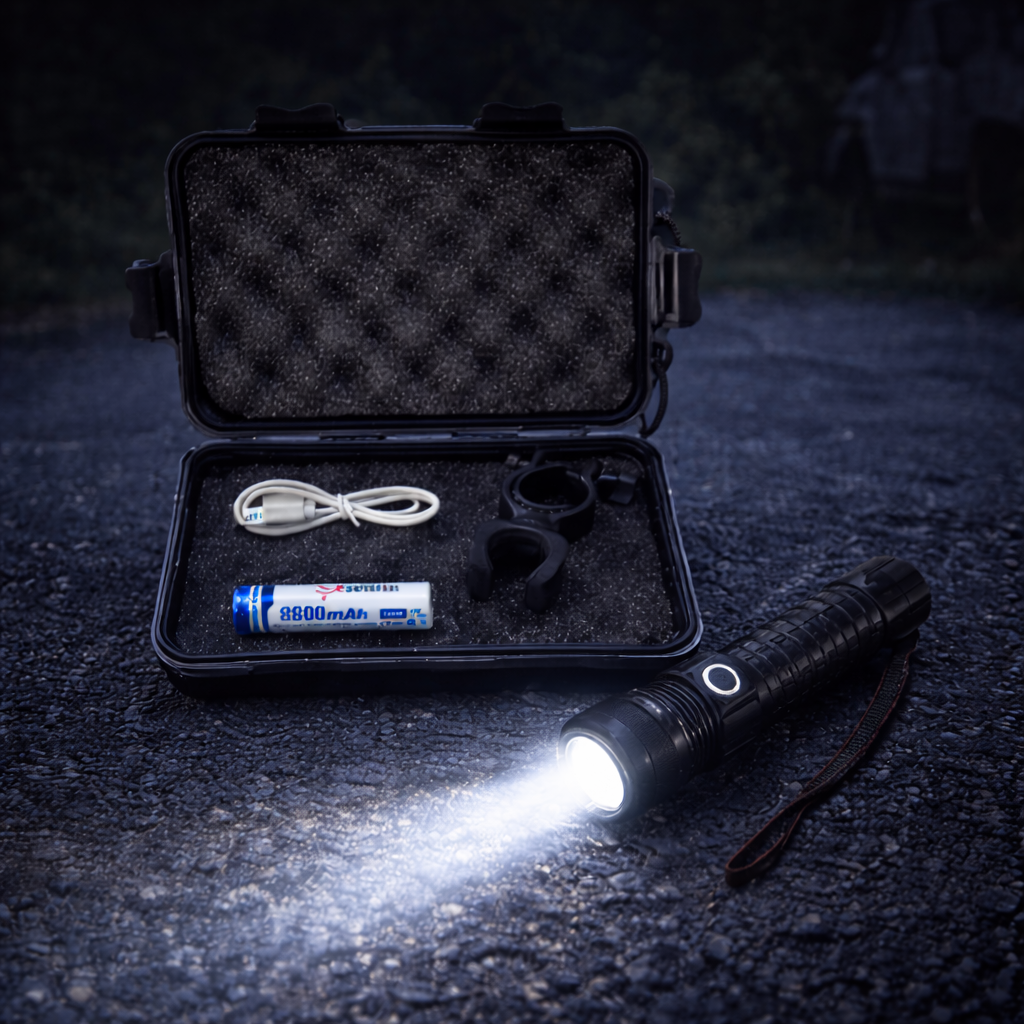 Linterna LED Recargable de Alta Potencia